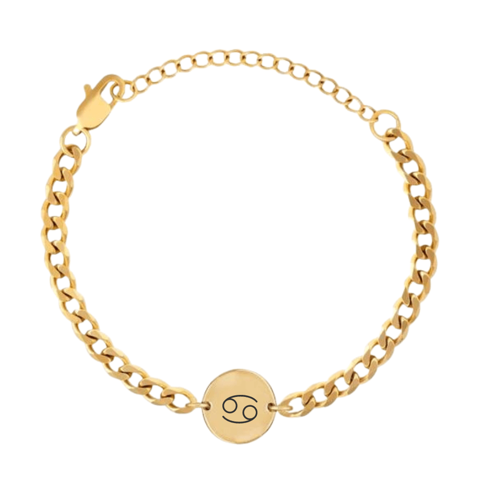 Coin Bracelet with Engraved Constellation