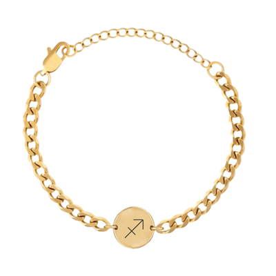 Coin Bracelet with Engraved Constellation