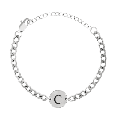 Coin Bracelet with Initials