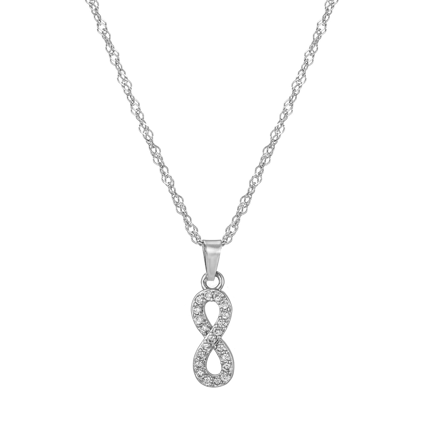 Letter Necklace With Zirconia