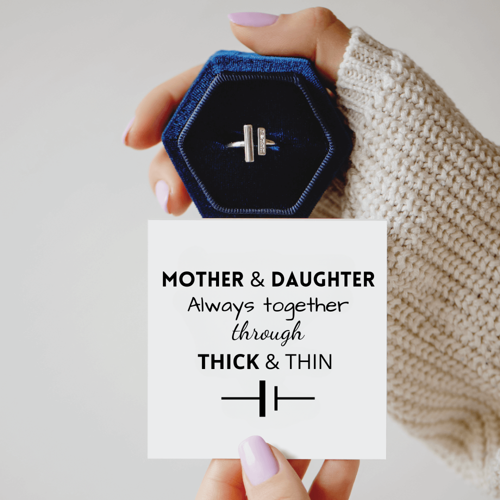 Mother & Daughter | Thick & Thin Ring