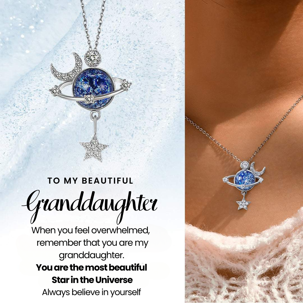 To My Beautiful Granddaughter - Special Star Necklace