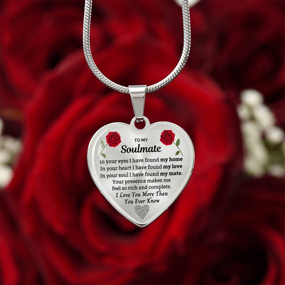 To My Soulmate - Luxury Heart Necklace