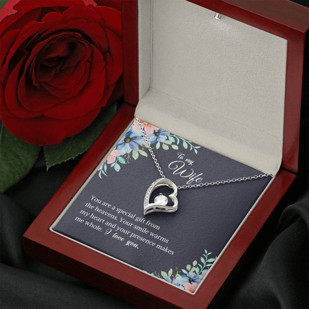 To My Wife - You Are A Special Gift From Heaven - Forever Love Necklace