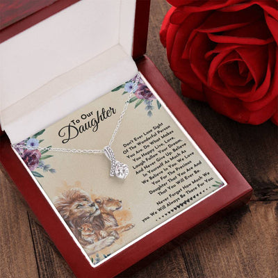 To Our Daughter - We Believe In You - Alluring Beauty Necklace