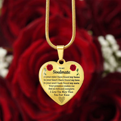 To My Soulmate - Luxury Heart Necklace