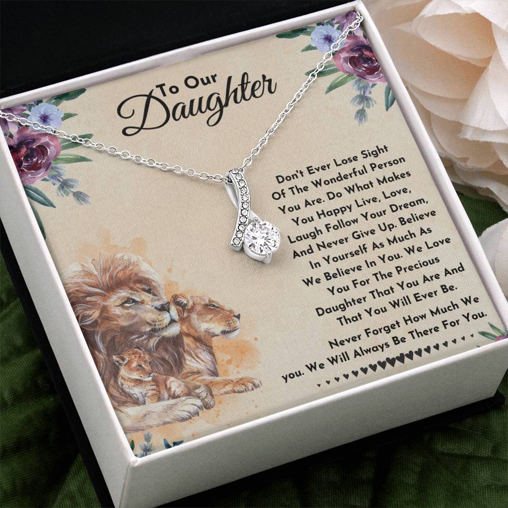 To Our Daughter - We Believe In You - Alluring Beauty Necklace