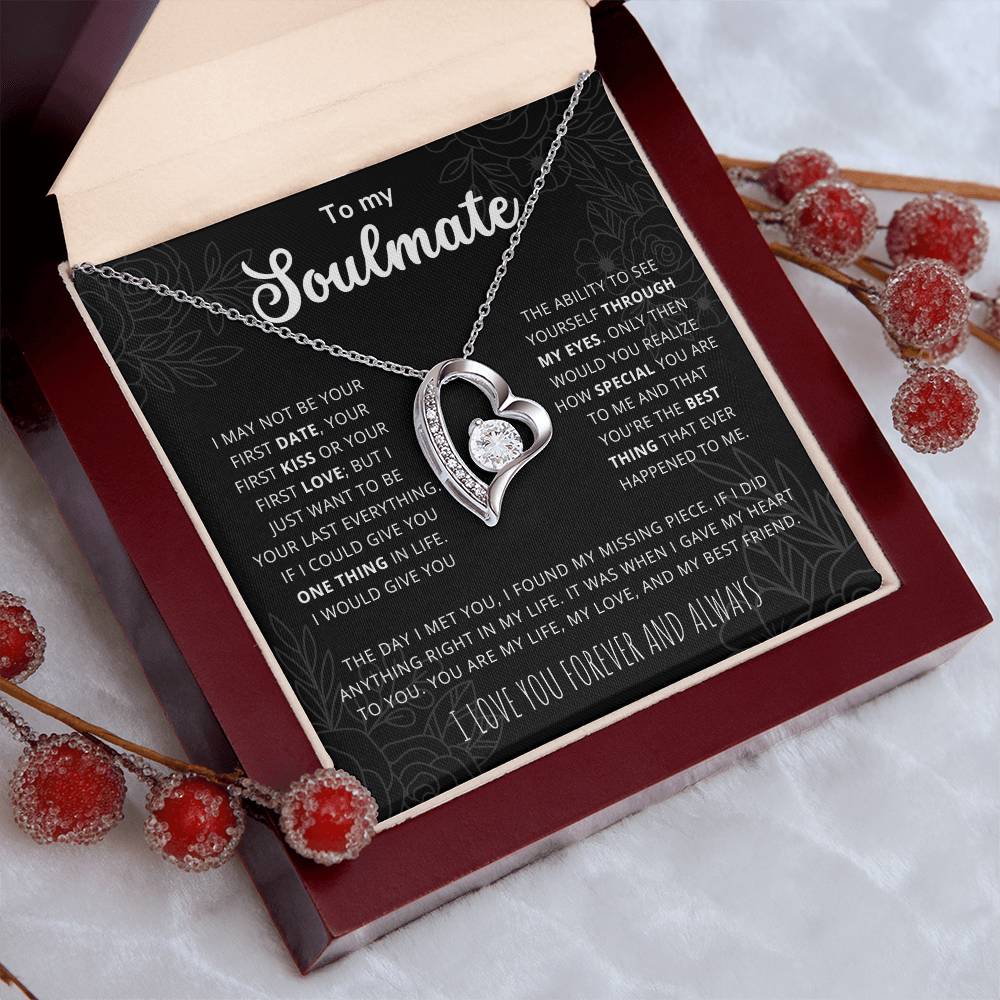 To My Soulmate - You Are My Love, My Life, My Best Friend - Heart Necklace