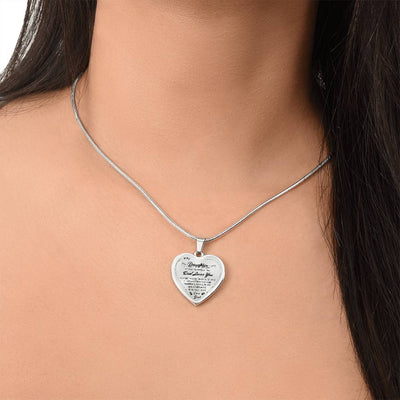 To My Daughter - Heart Necklace - Love Dad