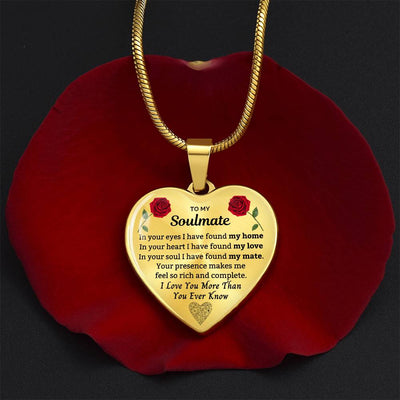 To My Soulmate - Luxury Heart Necklace