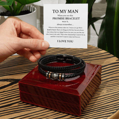 To My Husband - Promise Leather Bracelet