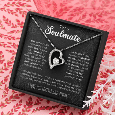 To My Soulmate - You Are My Love, My Life, My Best Friend - Heart Necklace