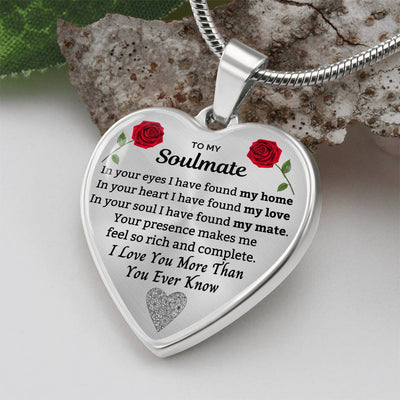 To My Soulmate - Luxury Heart Necklace