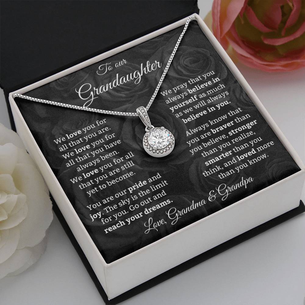 To Our Granddaughter - Eternal Hope Necklace - Love, Grandma & Grandpa