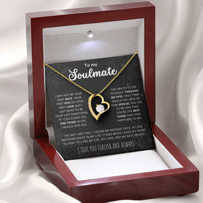 To My Soulmate - You Are My Love, My Life, My Best Friend - Heart Necklace