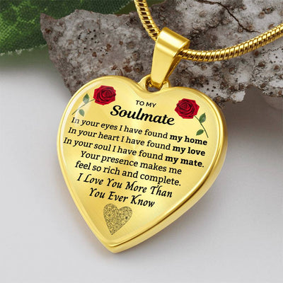 To My Soulmate - Luxury Heart Necklace